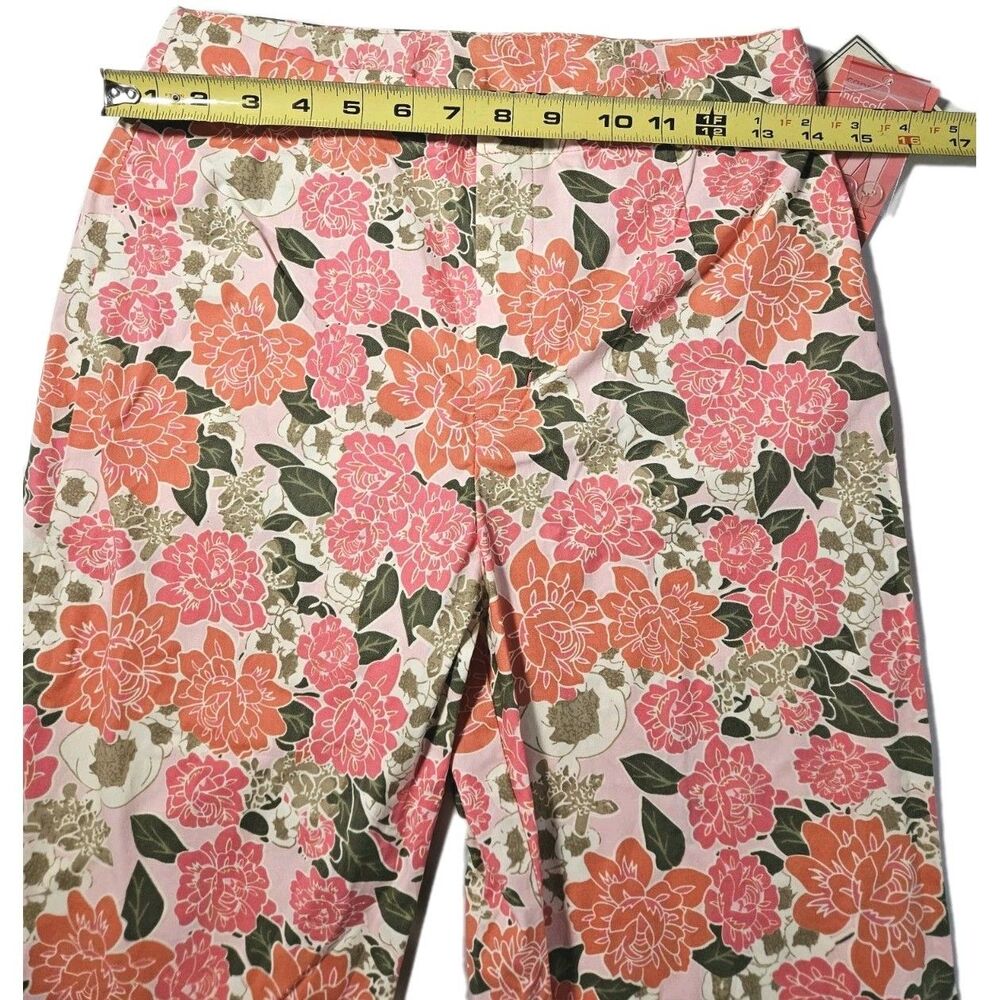 White Stag Women's Multicolored Pink Floral Mid-Calf Capri Size 4 New with Tags - Picture 5 of 7